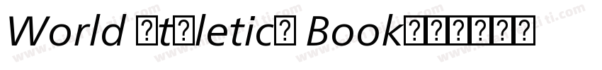 World Athletics Book字体转换